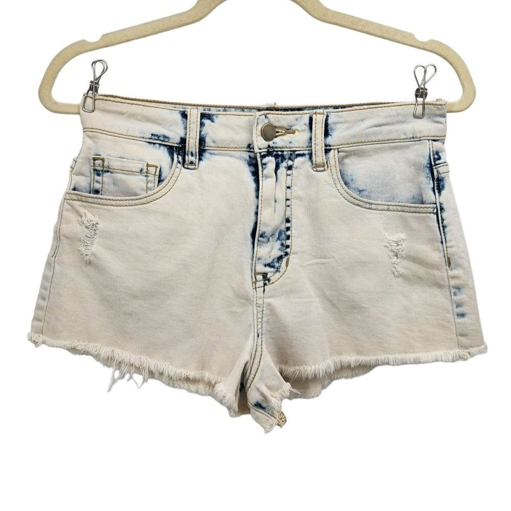 NWT Forever 21 Acid Wash Cut-Off Denim Jean Shorts Womens 27